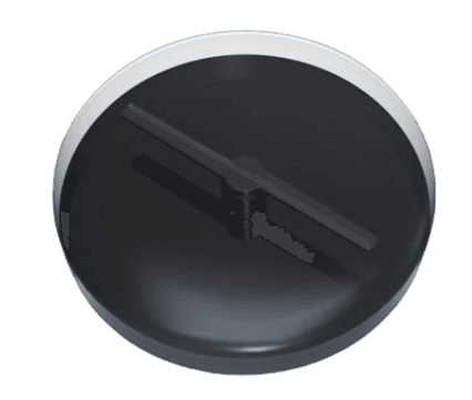 Circular LED Hologram Display Protective Case, 65 cm, IP65-Rated