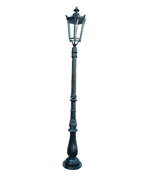 Discontinued Item- Aluminum garden decorative light pole Green E27 Socket IP44 Size (H)13ft