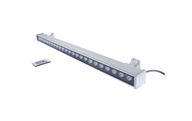Discontinued Item- LED RGB Wall Washer 36watt  AC100-265V RGB 3in1 Size  40inx2inx2in IP20 LED Chips  12 x 3W Aluminum 3m outlet cable RF Remote included