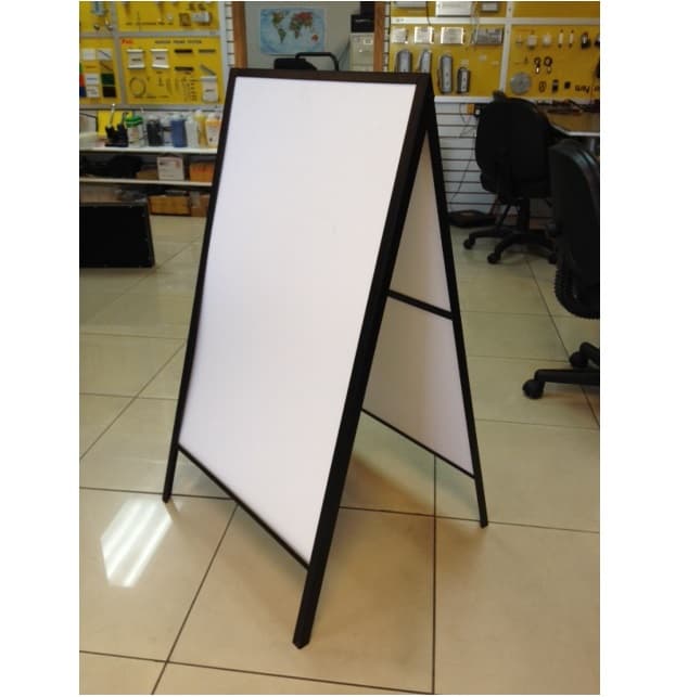 Discontinued Item- A type 2 sides metal display 24inx36in Image size 22inx34.75in