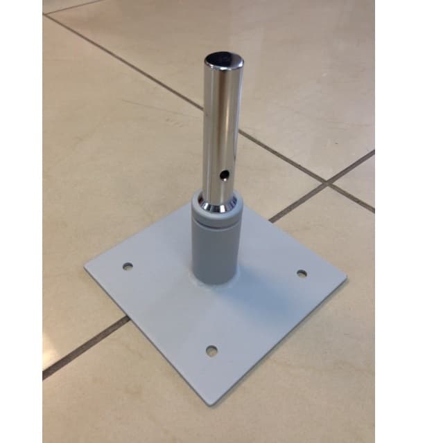 Discontinued Item- Top mounted mini steel base with Bearing square plate size 122 x 122mm