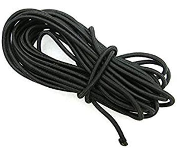 Discontinued Item- Elastic rope for Flag poles 100cm (40inches) long  Black color