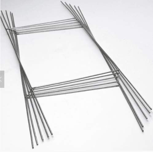 Discontinued Item- Corruplast step stake (H)30inX(W)10in galvanized iron wire 3.75mm thickness silver color