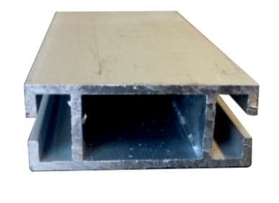 Aluminum beam 1.57"x10'[(L)3.05mx(H)4cmX(W)1.6cm], 2 sides ditch