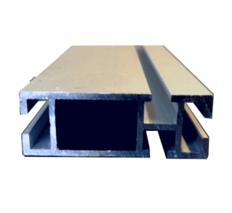 Aluminum beam 2"x10'[(L)3.05mX(H)5cmX(W)1.6cm], 4 sides with ditch
