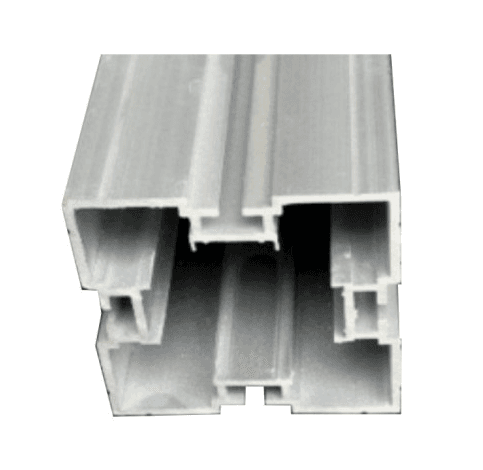 Discontinued Item- Aluminum square pole 4 sides ditch (L)3.66mX(W)6.5cm