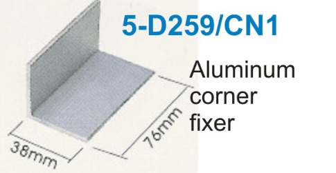 Discontinued Item- Metal reforce corner for 5-B259-9
