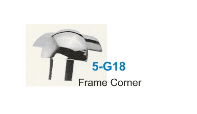 Discontinued Item- 3 ways metal chrome corner for 5-G296