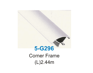 Discontinued Item- Corner pole for showroom cabinet (L)2.44m