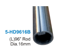 Discontinued Item- Plastic Hanging Display Tube Dia. 16mmX(L)96in Black