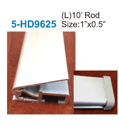 Discontinued Item- Aluminum snap frame 10ft & 2 11  16inx1in for hanging banner