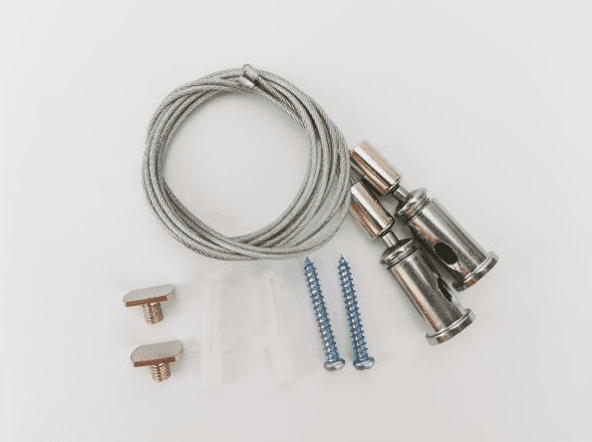 Steel hanging wire set, 2 wire each (L) 1meter, for 5-L***-H