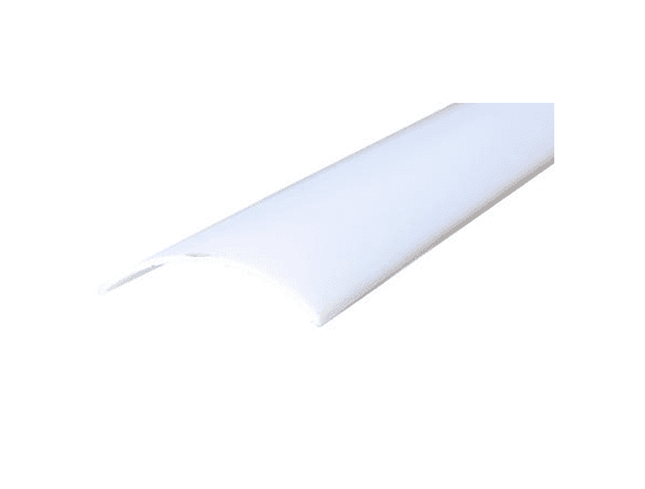Opal Frosted Black LED Channel Cover, 98 In. (2.5 m) Length