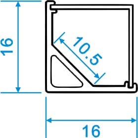 square end caps 5 pairs/bag
