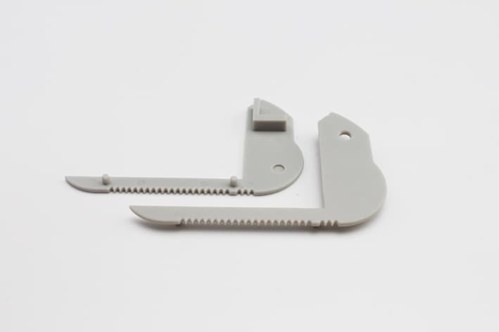 End Caps for LED Strip Channel — 2-Piece Set