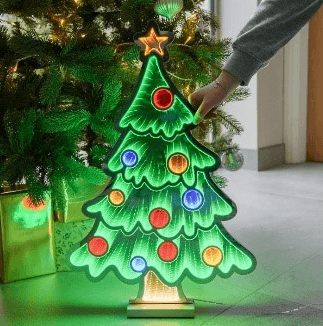 TREE SIGN Acrylic Mirror+PVC backboard indoor/outdoor/IP44  12V 100*80cm