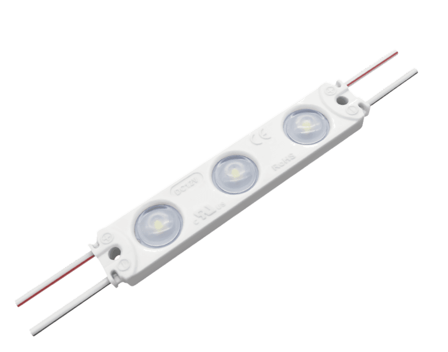 3pcs LEDs Yellow Module SMD2835 DC12V Power 1W 7K Beam Angle160 20pcs per string CRI75 100lm IP65 UL Listed