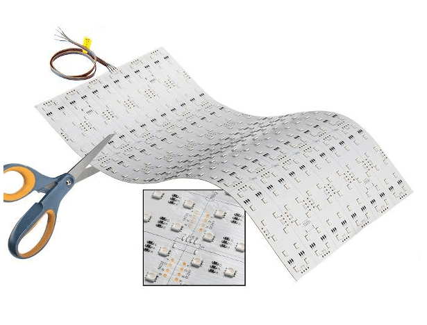 RGB LED Flexible Sheet, 60W 24VDC, SMD5050, 120-Degree Beam, IP20 Backlit Panel