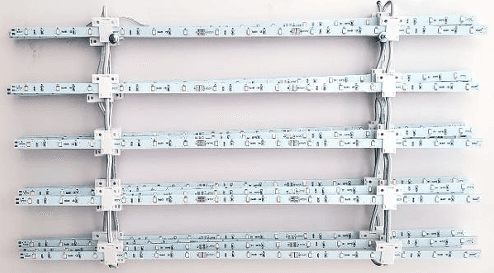 Discontinued Item- 29 strip double side LED curtain Dim L x W x H 950x17x1.2mm 140 watt  12Vdc 15 leds  SMD2835  strip  side 6000K