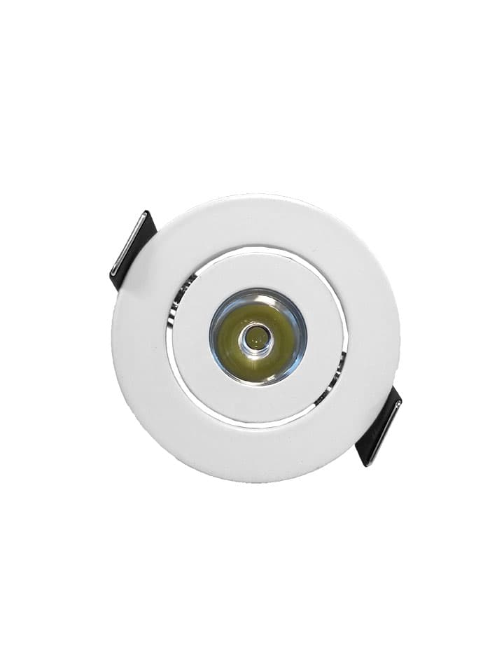 2" LED Cabinet light, 2W, 5000K, DC12V, Beam: 30 Deg, CRI >80, 150lm, 70lm/w, High powered LED, 25000 hrs, PF>0.9, ETL Listed, CE. RoHS, Dimmable, White