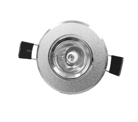 2.5" LED Cabinet light, Silver Housing, 3W, 3000K, DC12V, Beam: 30, CRI >80, 210lm, 70lm/w, High powered LED, 25000 hrs, PF>0.9, ETL Listed, CE. RoHS, Dimmable