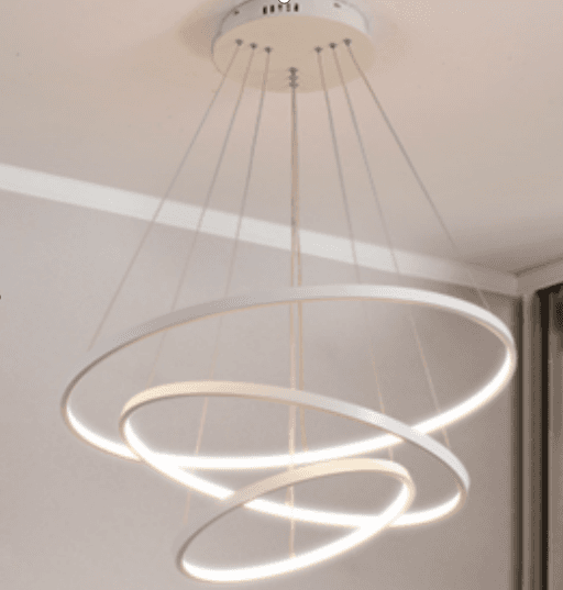 FINAL SALE - Limited 30-day Warranty- Price Drop  30%-LED chandelier ring light  inner ring lighting  36w+24+12watts  smd2835  product diamater:570mm+380mm+190mm (22.5+15+7.5inches)  white housing  input: 85-265Vac  3240lm+2160lm+1080lm  90lm/w  color