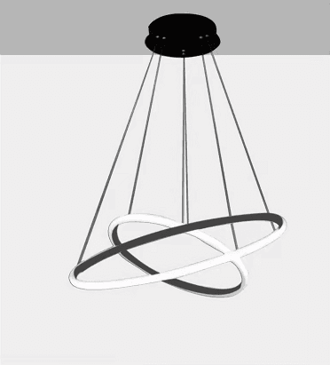 FINAL SALE - Limited 30-day Warranty- Price Drop  30%-LED chandelier ring light  outer ring lighting  36w+24watts  smd2835  product diamater:570mm+380mm (22.5+15inches)  black housing  input: 85-265Vac  3240lm+2160lm  90lm/w  color CCT adjustable