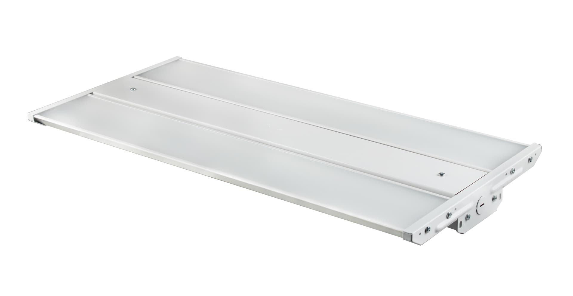Discontinued Item- HB-L Series LED Linear Highbay 110W 140lm  w 15950lm 120-277VAC Lumileds SMD2835 100 degrees beam cULus 5 yr warranty 630x300x48MM 2 Chains Included