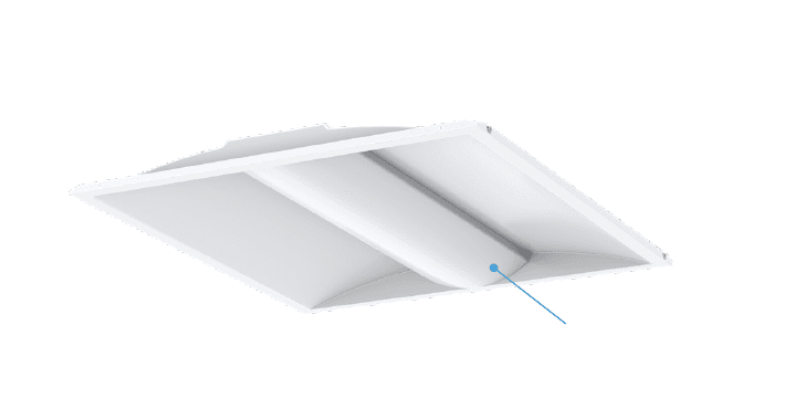 2x2 40W LED troffer, 20/30/40W 3watt tunable, 3500/4000/5000K 3CCT Tunable, Input: 120-277VAC, 50/60HZ, 0-10V Dim Flicker Free, RA>80, PF>0.9, 125-130Lm/W, CRI80, Lens: PC diffuser, 603x603x50.2mm, UL DLC, 3 Year Warranty