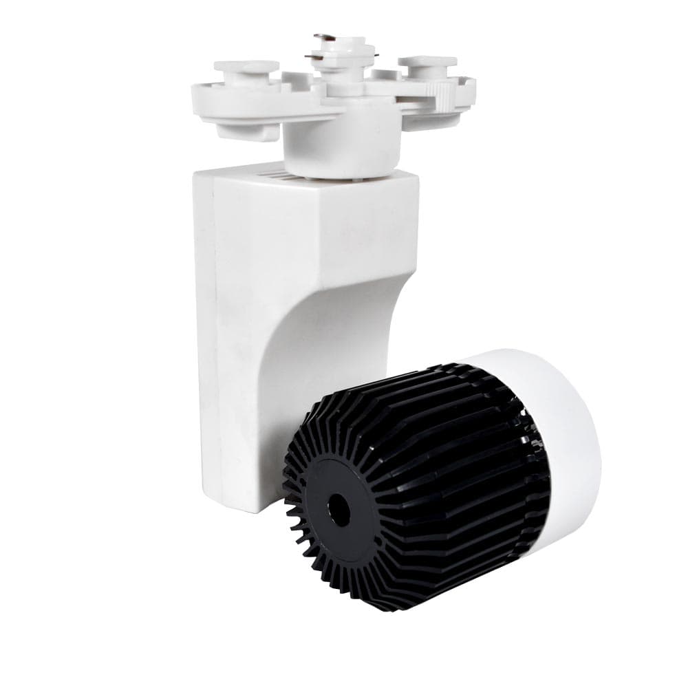 Discontinued Item- FINAL SALE - Limited 30-day Warranty- Price Drop  30%-Black and White Track Light 12 Watt White 6000k Input  AC 85V-260V 50  60Hz