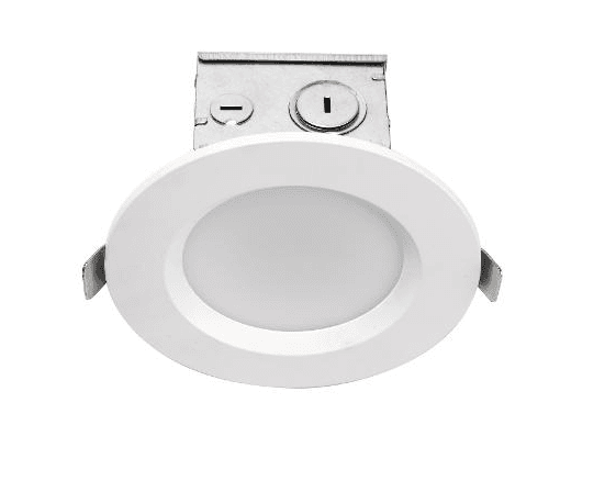 Discontinued Item- FINAL SALE - Limited 30-day Warranty- Price Drop 55%-  10 Watt Junction Box Down Light - 4in - 120VAC Dimmable 5000K - ETL & ES Listed