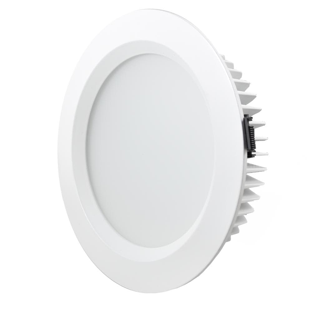 Discontinued Item- 8in 20watt Round heavy duty ceiling light Warm white 3000k Input 85-260VAC Hole 6 3  4in
