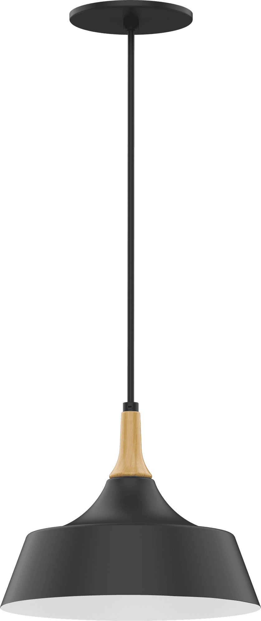 12-Inch Pendant Ring Trim, 18W 5-CCT Selectable, Wet Location, Black