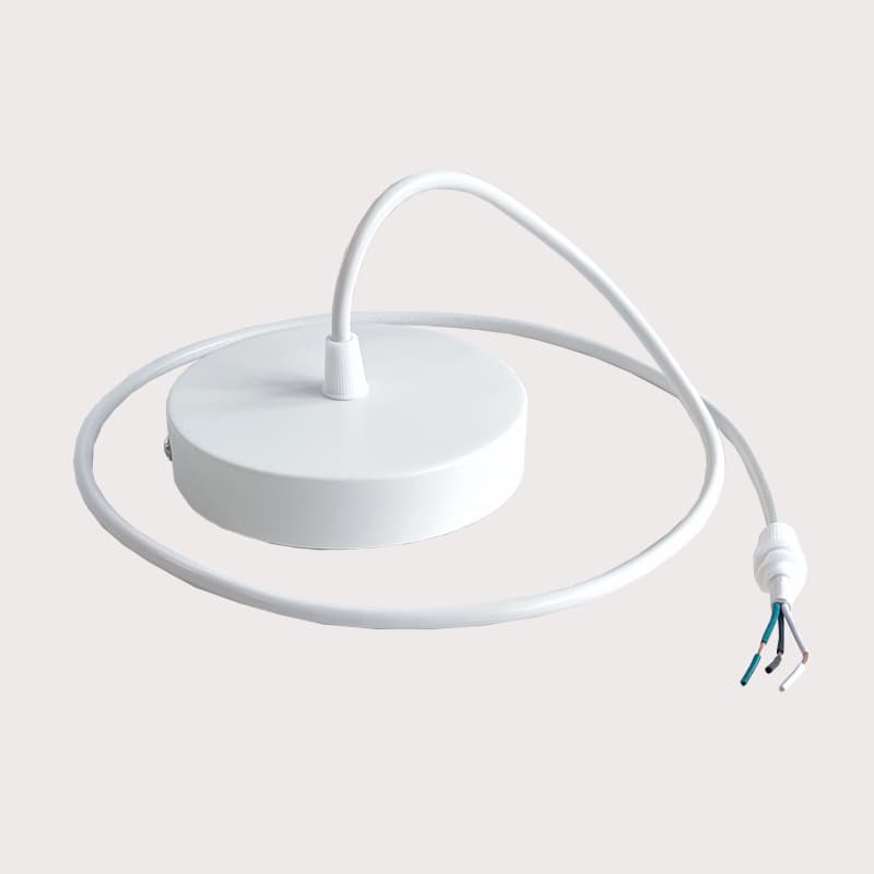 LED Pendant Light Ceiling Canopy Mount with 3 ft Wire, 15 W, 2700 K, IP20, White