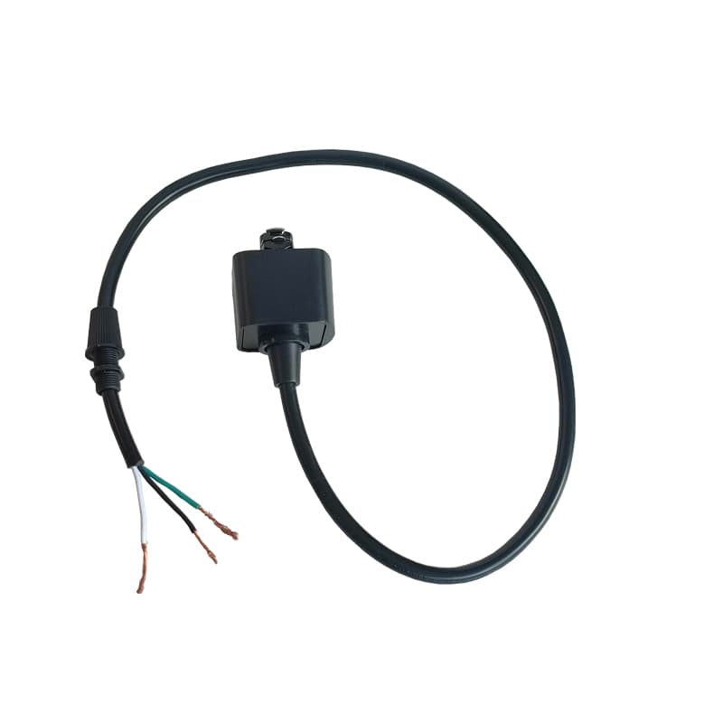 H-Type Track Mount Adapter with 3 ft Wire for LED Pendant Light, 15 W, Black