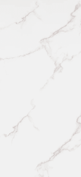 PVC Marble-Look Wall Panel, White, 48 in x 8 ft, 3 mm Thick