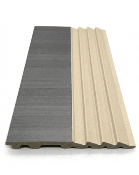 Decorative Polystyrene Wall Panel in Gray, 6.3 in W x 9.51 ft L