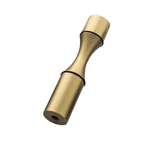 Wall-Mounted Single-Bottle Aluminium Wine Rack Peg, Gold Finish, 85 x 18 mm, 10-Pack