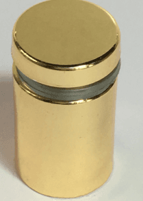 Discontinued Item- Board support Gold (W)25mmX(H)25mm (Height 1in Diam. 1in) 4 pcs/bag