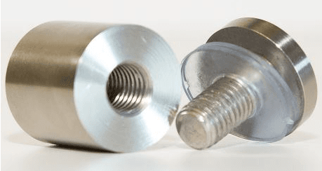 Board support brush silver (W)30mmX(H)70mm (Height 2.75" Diam. 1 3/8") 2 pcs/bag