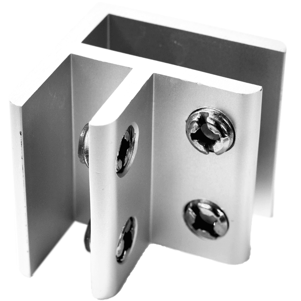 Aluminum frame holder for thickness 12mm 90 2 pcs/bag