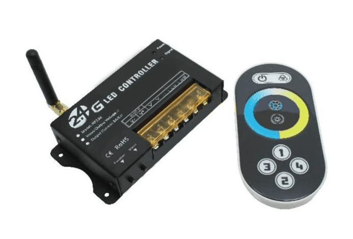 2-Channel Low Voltage LED Dimmer Controller, 24V DC Input, 8A Per Channel, Indoor Use