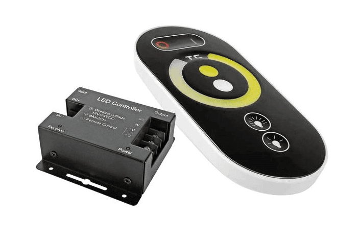 2 Channel RF touch temperature remote controller, 12~24Vdc, 288w/12V - Indoor use only, not waterproof