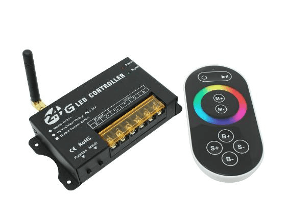 3 Channel RGB RF touch remote controller, 5~24Vdc, 288w/12V(576w/24V) - Indoor use only, not waterproof