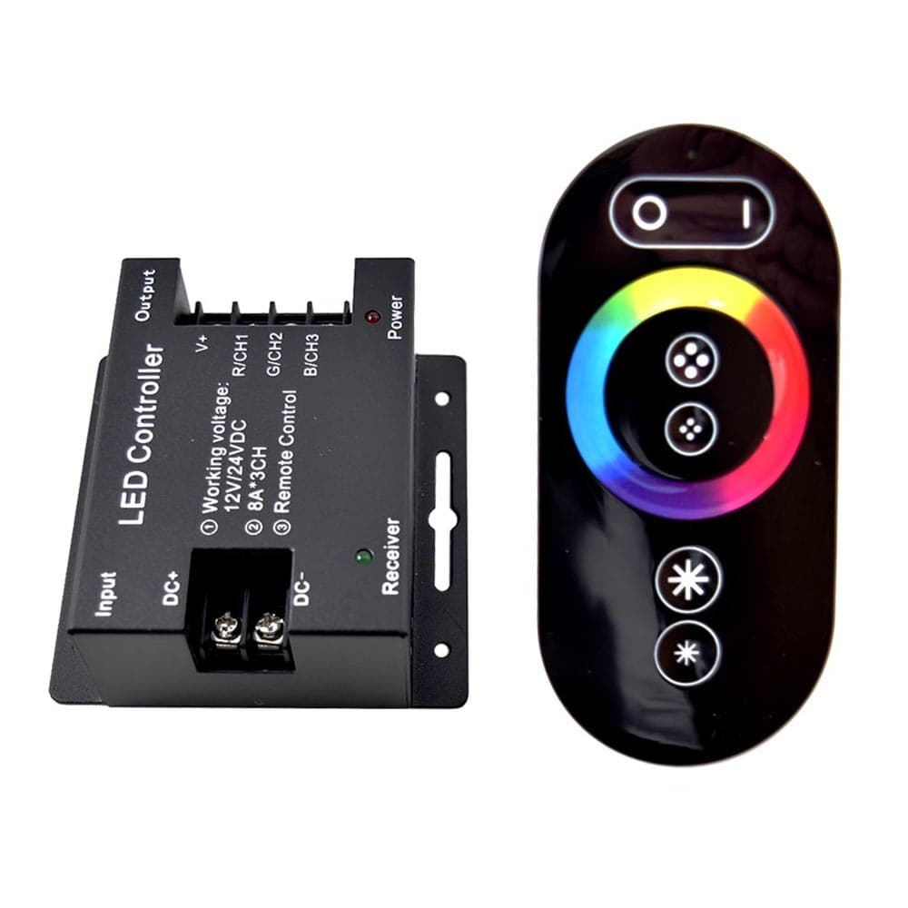 Discontinued Item- 3 Channel RF touch  remote controller 288watts   12 VDC 576 watts   24 VDC - Indoor use only not waterproof