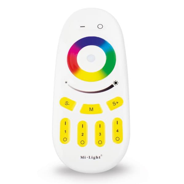 4-Zone RGBW Wireless Remote Control, 2.4GHz GFSK, 4-Channel, 2 AAA Batteries, IP20