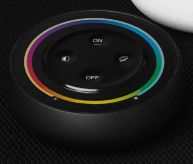 RGB+CCT Remote Controller, 1-Zone, 2.4 GHz RF, 30 m Range, 3 V AAA, Black