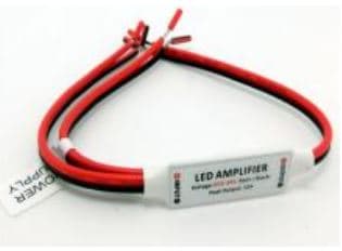 In-Line Single-Channel LED Amplifier, 12V/144W, 5–24V Input, 12A Output