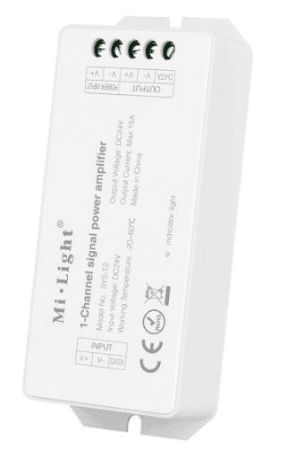Single-Channel Low Voltage LED Controller, 24V DC In/Out, 15A, 360W Max
