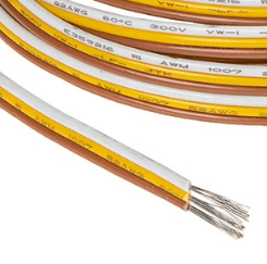 12 AWG, 3 conducts(W,R,Y) flat cable, 20 feet (6m)/roll